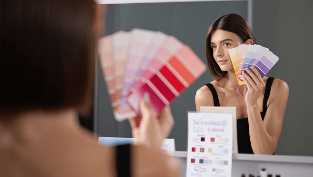 Une femme fait son profil colométrique